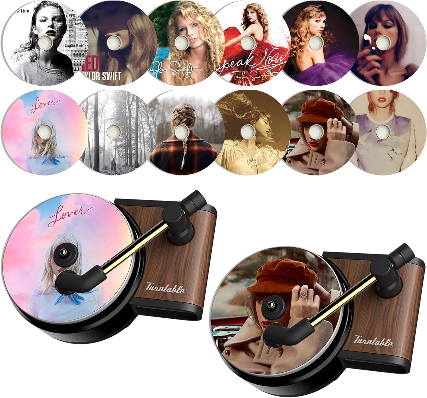 Vinyl Record Turntable Car Freshener Buewutiry 12PCS Taylor Car