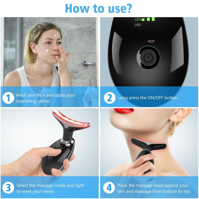 7 Color Light Skin Rejuvenation Beauty Device multifunctional facial massager