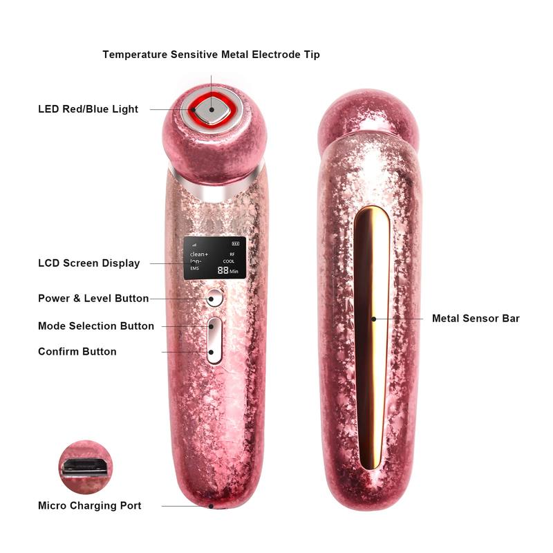 High Frequency Facial Massager Face Skin Care Device