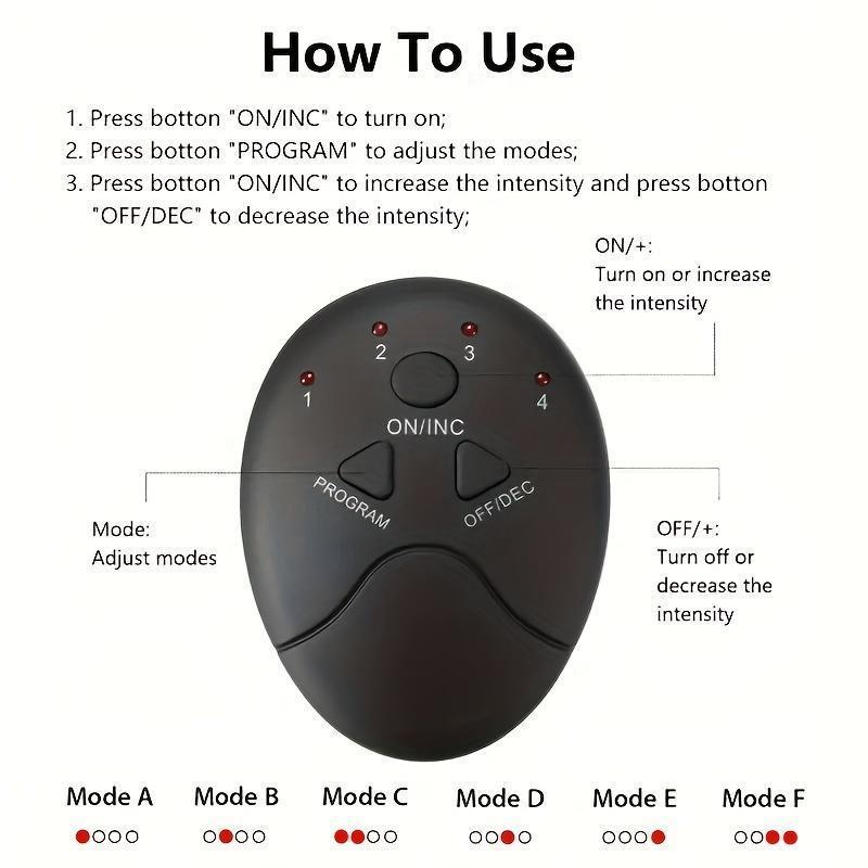 Wireless EMS Muscle Trainer with 6 Intelligent Modesf