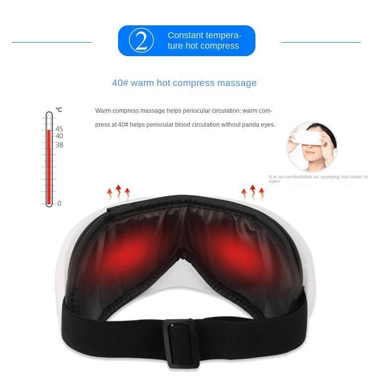 Bluetooth Music Rechargeable Eye Heat Massager