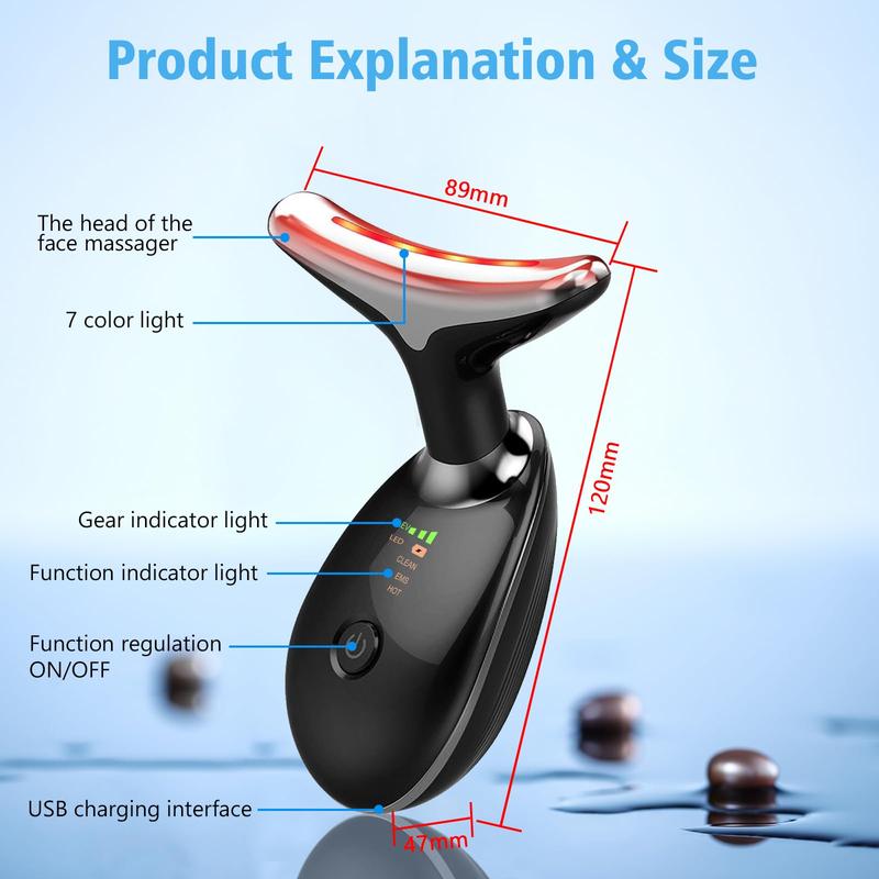 7 Color Light Skin Rejuvenation Beauty Device multifunctional facial massager