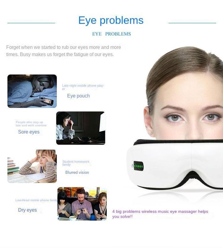 Bluetooth Music Rechargeable Eye Heat Massager