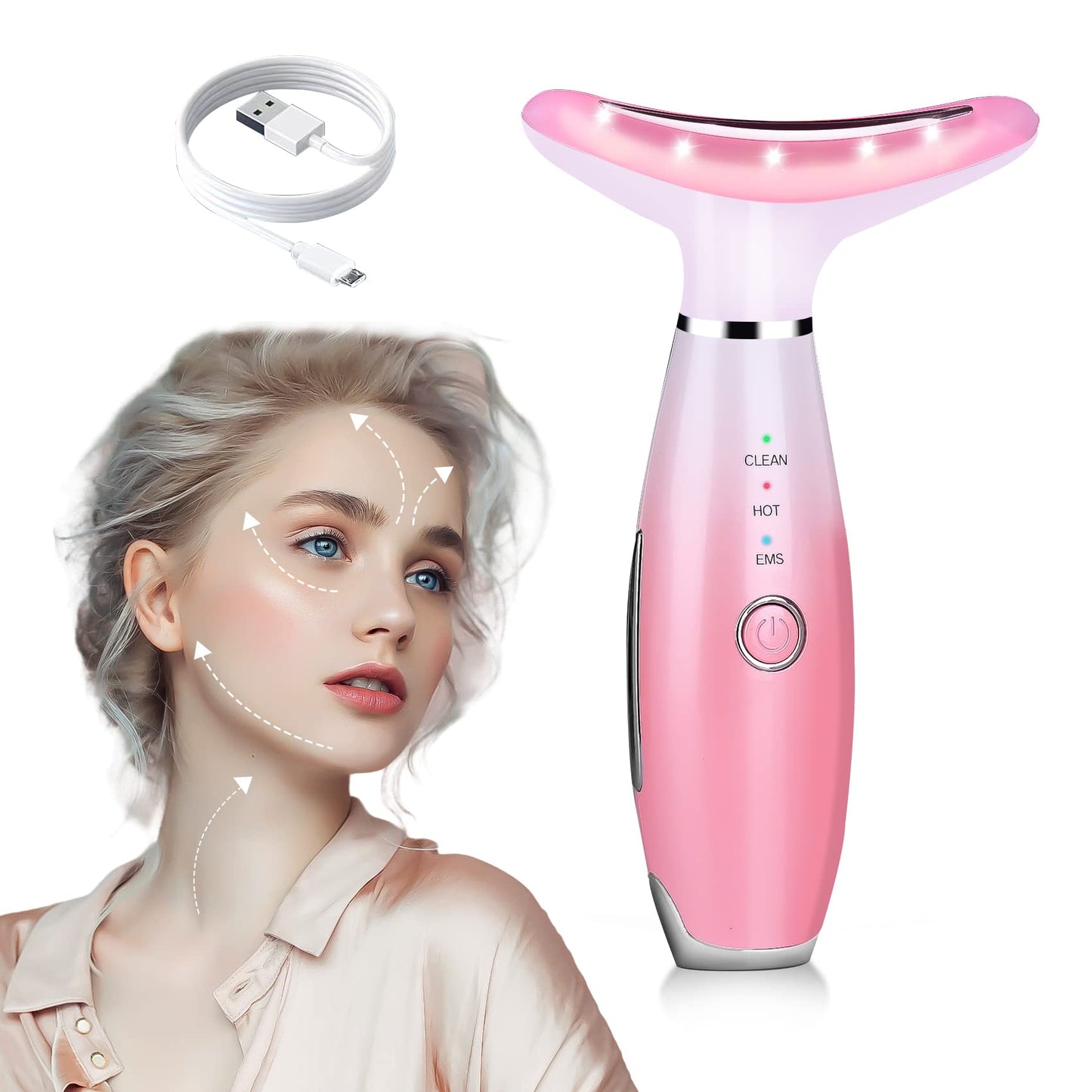 3-in-1 Facial Vibrating Massager for Face and Neck PLAVOGUE 3-in-1 Facial Vibrating Massager for Face and Neck PLAVOGUE