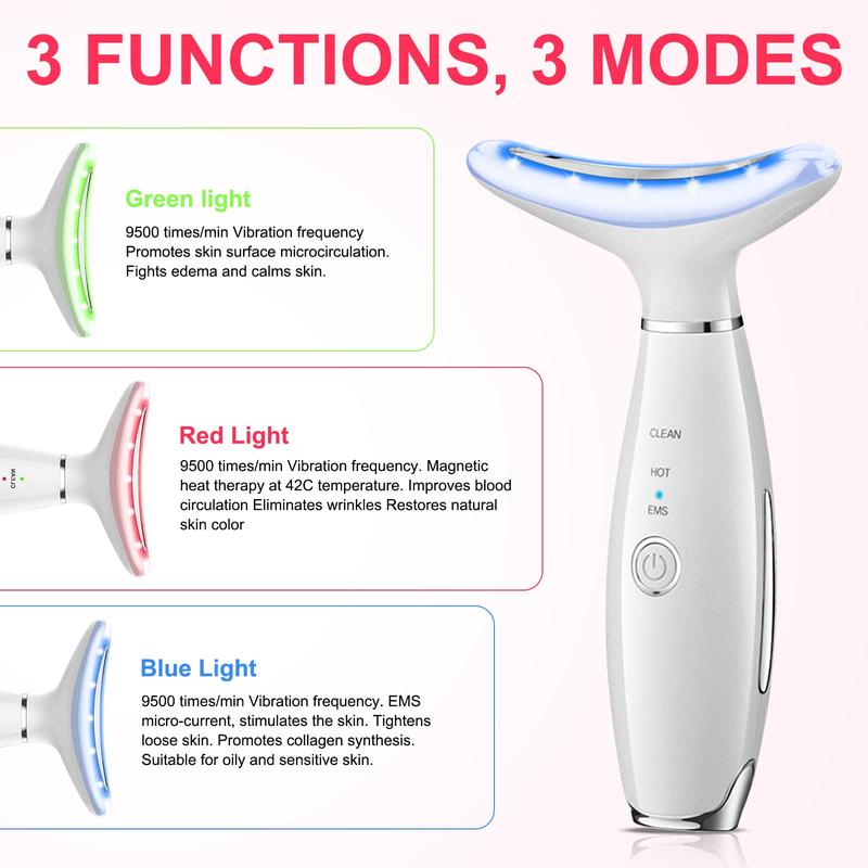 3-in-1 Firming Wrinkle Removal Tool for Face and Neck Facial Massager