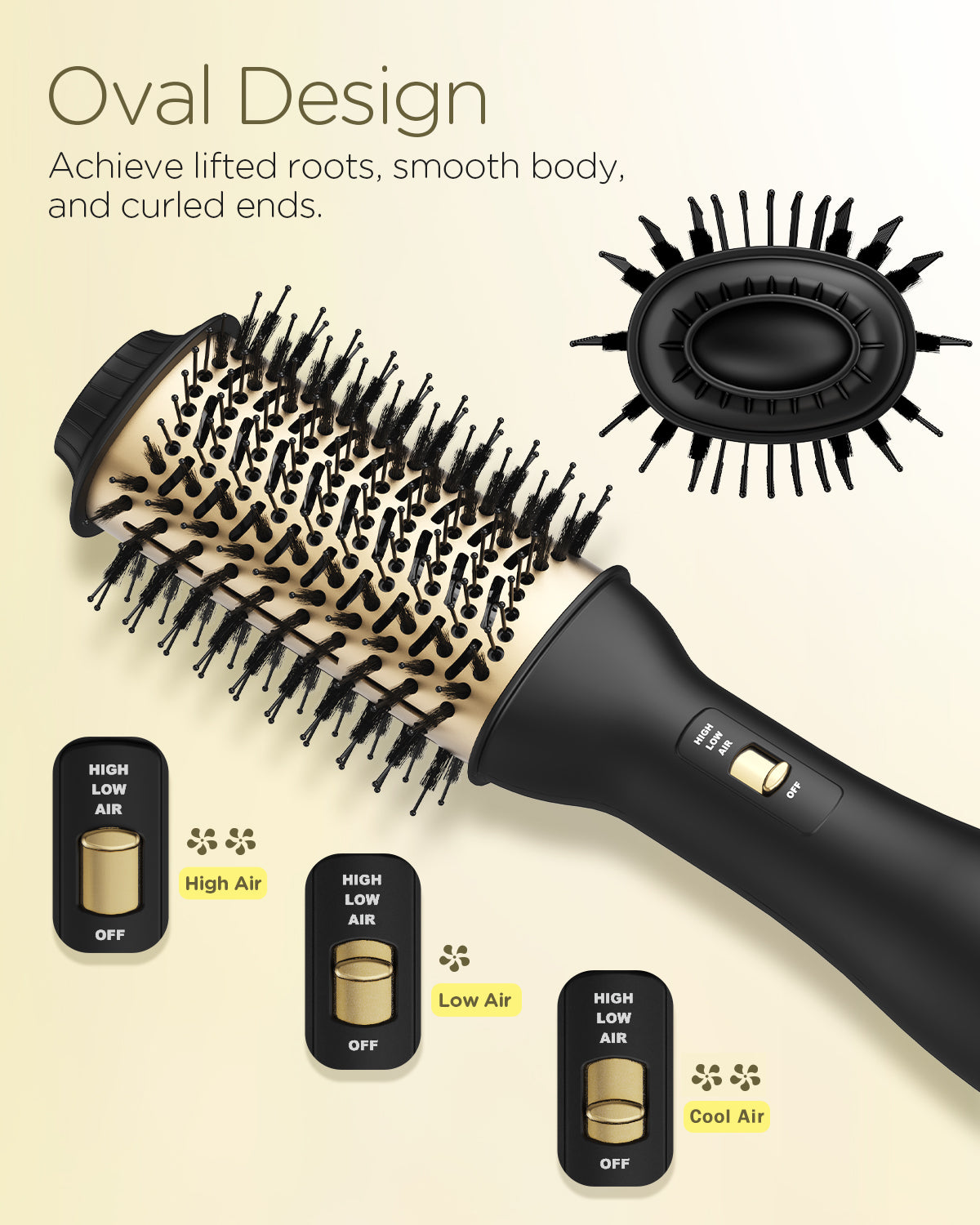 One step oval hair dryer & styler best sale